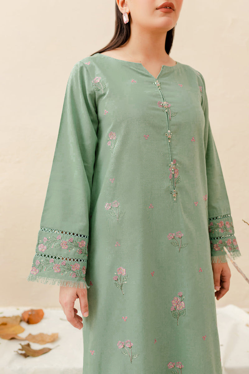 Safina 2Pc - Embroidered Pima Lawn Dress