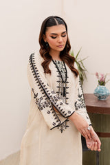 BLACK FROST 2PC - EMBROIDERED LAWN DRESS