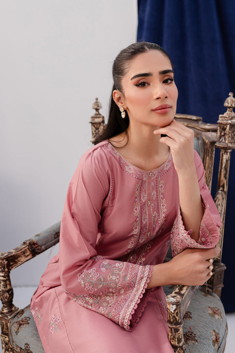 Pink Lily 2Pc - Embroidered Lawn Dress