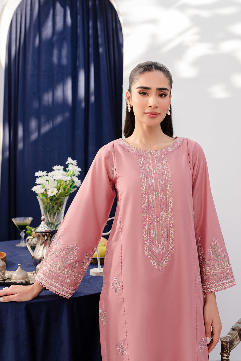 Pink Lily 2Pc - Embroidered Lawn Dress