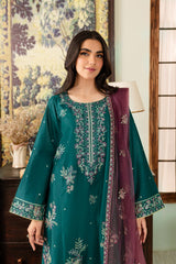 Greenberg 3Pc - Embroidered Lawn Dress