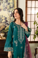 Greenberg 3Pc - Embroidered Lawn Dress