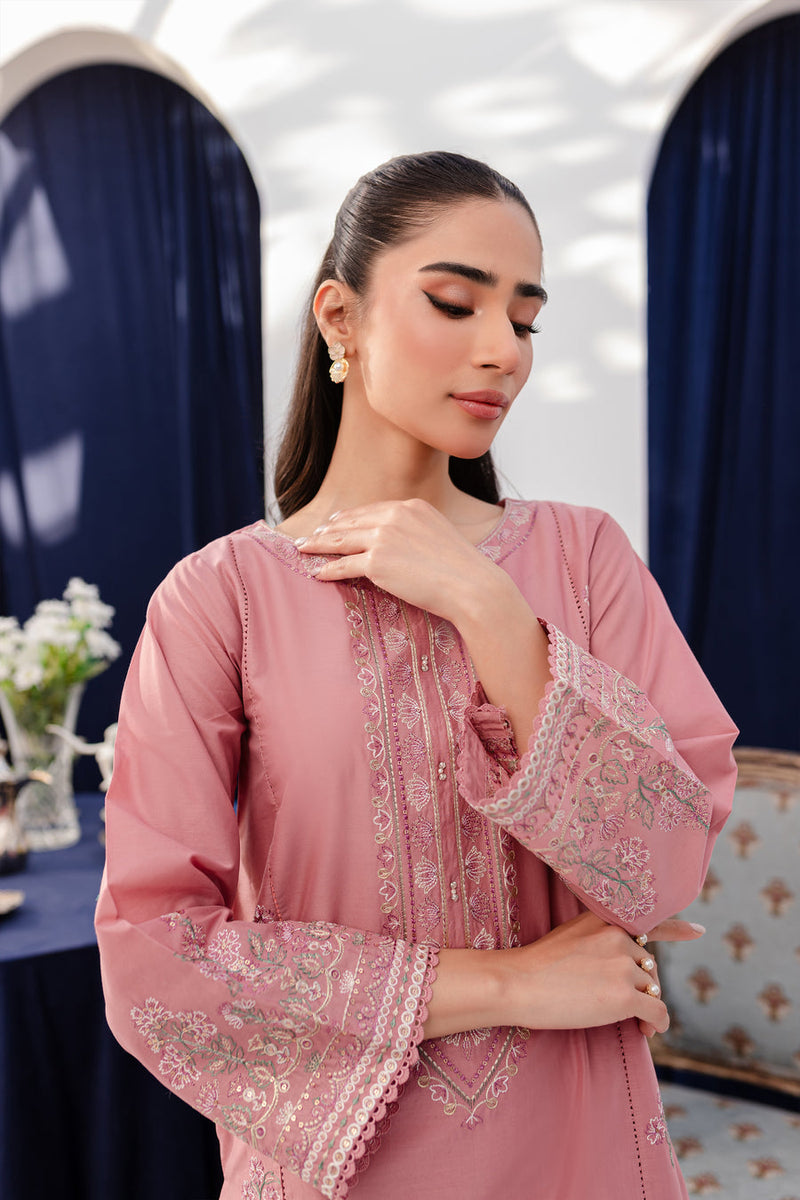 Pink Lily 2Pc - Embroidered Lawn Dress