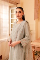 Katherine 3Pc - Embroidered Lawn Dress