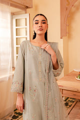 Katherine 3Pc - Embroidered Lawn Dress