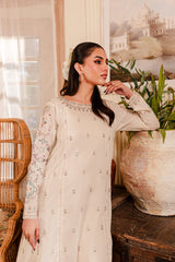 Almond 2Pc - Embroidered Lawn Dress