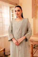 Katherine 3Pc - Embroidered Lawn Dress