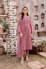 Perry 3Pc - Embroidered Lawn Dress