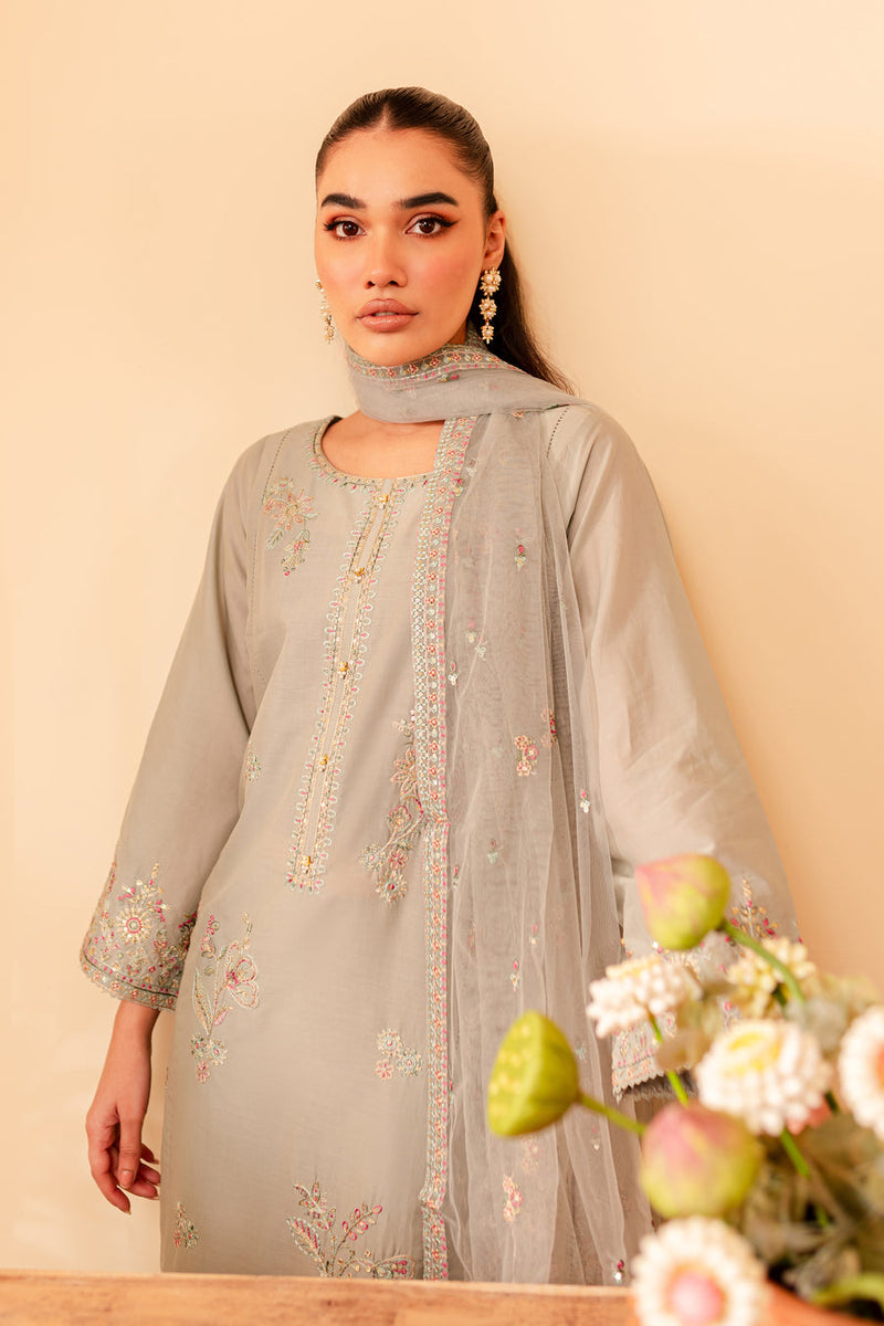 Katherine 3Pc - Embroidered Lawn Dress