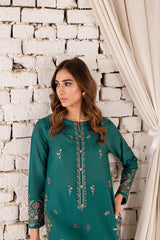 Eyana 2Pc - Embroidered Lawn Dress