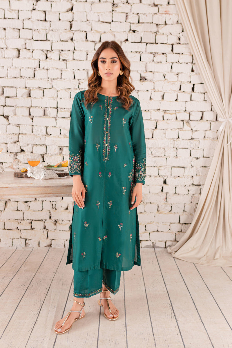 Eyana 2Pc - Embroidered Lawn Dress