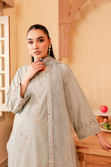 Katherine 3Pc - Embroidered Lawn Dress