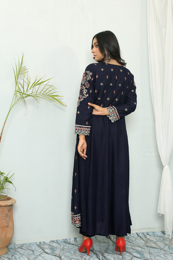 HIRA 02 PC| BLUE FROCK