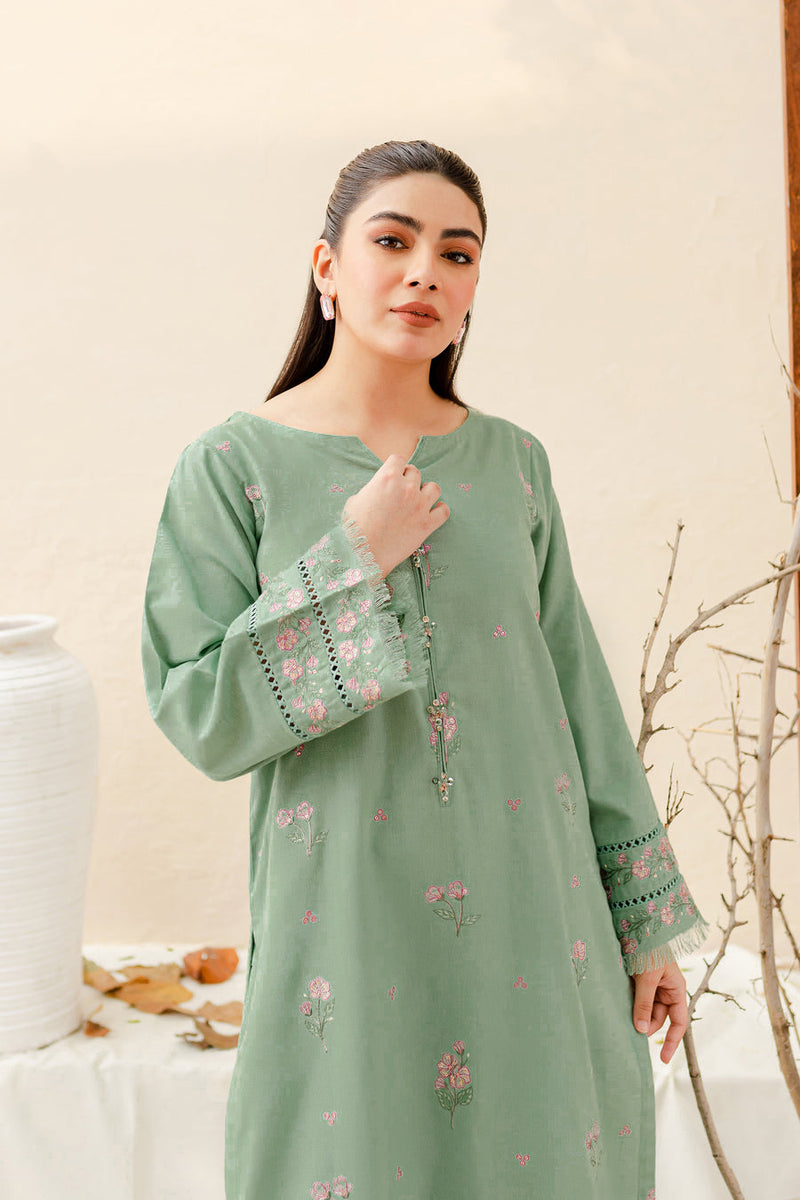 Safina 2Pc - Embroidered Pima Lawn Dress