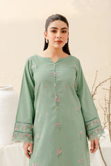 Safina 2Pc - Embroidered Pima Lawn Dress