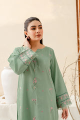 Safina 2Pc - Embroidered Pima Lawn Dress