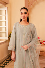 Katherine 3Pc - Embroidered Lawn Dress