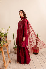 ANCHAL 3PC - EMBROIDERED LAWN DRESS