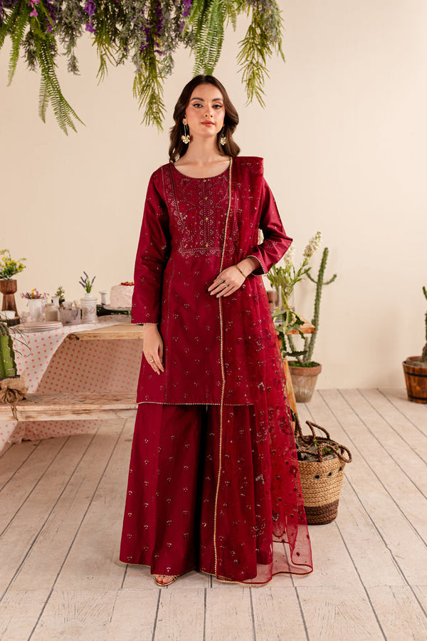 ANCHAL 3PC - EMBROIDERED LAWN DRESS